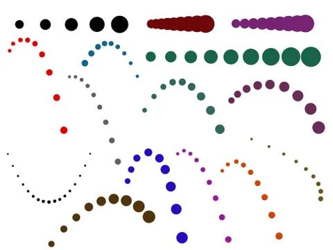 Geometic Circle Graphic Elements Stock Illustration