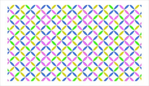 Geometri kawung Stock Illustration