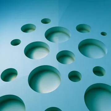 Geometric 3d blue background Stock Illustration