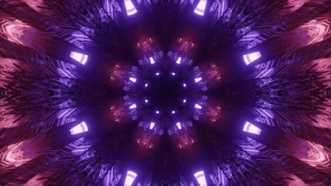 Geometric 3d illustration of spherical dynamic patterns of violet colors Stock Footage 160816360