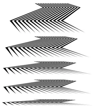 Geometric 3d line elements in different level of perspective イラスト素材
