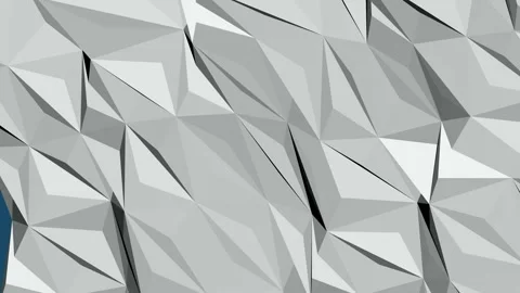 Geometric 3D Low Poly Mesh Wave Motion Seamless Loop Background Vídeos de archivo 338123992