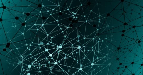 Geometric 3d motion pattern digital wires connections Stock Footage 114117441