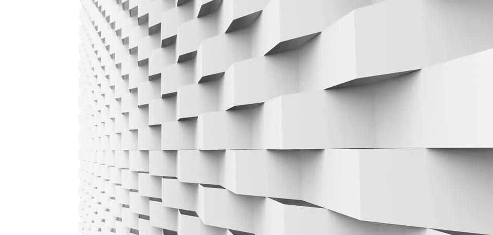 Geometric 3d render background Stock Illustration