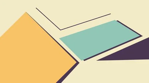 Geometric Abstract Angled Shapes in Modern Stock Illustration