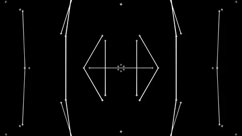 Geometric Abstract Animation Frames in Black and White, with a modern Stock Footage 276544808