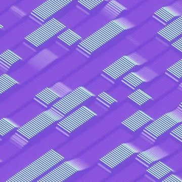 Geometric abstract art background, multi-threaded software concept. 3d render Stock Illustration