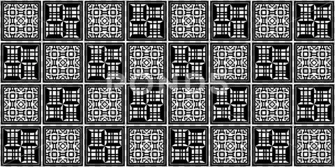Geometric Abstract Art Deco Style Pattern Background Stock Illustration