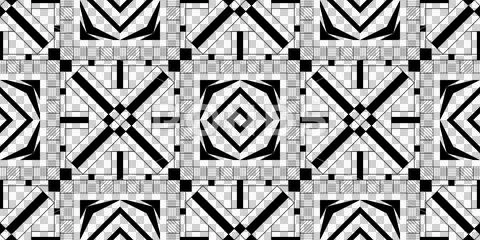 Geometric Abstract Art Deco Style Pattern Background Illustrazione stock