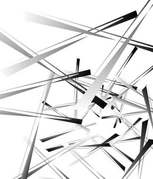 Geometric abstract art. Edgy, angular rough texture. Monochrome, black and wh 스톡 일러스트