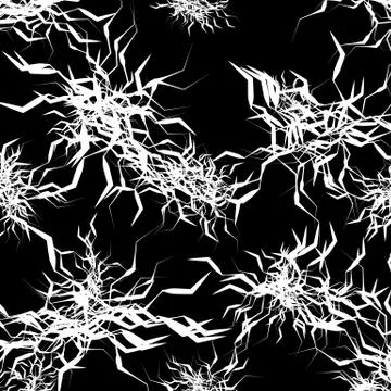 Geometric abstract art. Edgy, angular rough texture. Monochrome, black and wh Stock Illustration