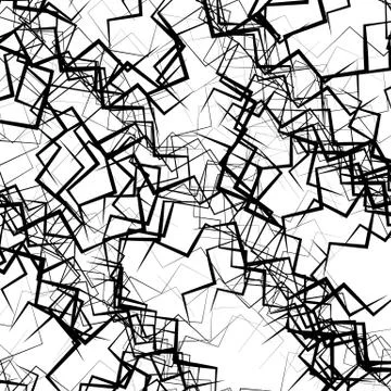 Geometric abstract art. Edgy, angular rough texture. Monochrome, black and wh 스톡 일러스트