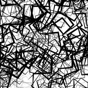 Geometric abstract art. Edgy, angular rough texture. Monochrome, black and wh 스톡 일러스트