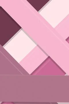 Geometric abstract artwork with diagonal bars and blocks in soft pink and p.. Stock Illustration