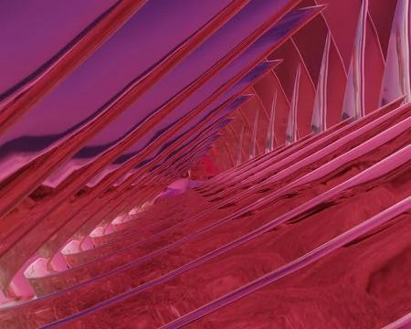 Geometric abstract background 3d render, 3d illustration Stock Illustration