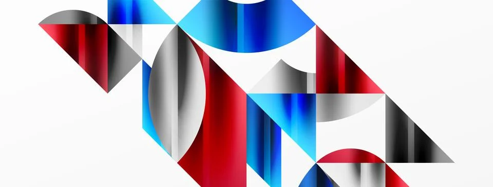 Geometric abstract background with abstract geometric shapes. Concept of Stock Illustration
