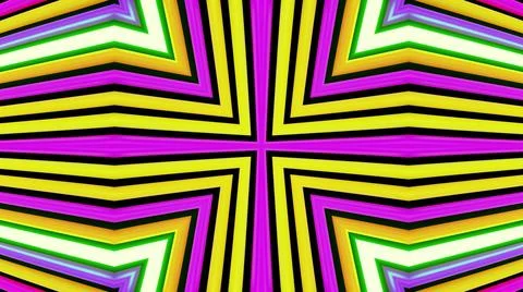 Geometric abstract background. Abstract symmetrical composition, multicolored 3d Illustrazione stock