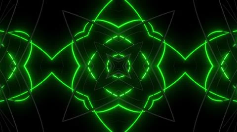 Geometric abstract background. Abstract symmetrical composition, green gray 3d Ilustración de archivo