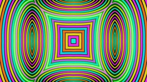 Geometric abstract background. Abstract symmetrical composition, multicolored 3d 스톡 일러스트