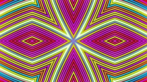 Geometric abstract background. Abstract symmetrical composition, multicolored 3d Ilustración de archivo