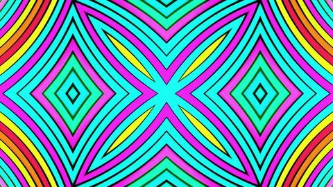 Geometric abstract background. Abstract symmetrical composition, multicolored 3d Ilustración de archivo