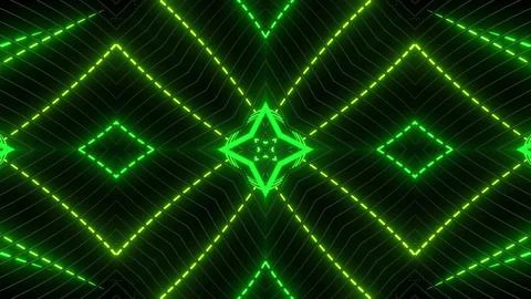 Geometric abstract background. Abstract symmetrical composition, green gray 3d Ilustración de archivo