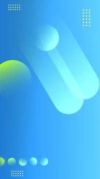 Geometric abstract background with blue gradient. Futuristic background Stock Illustration