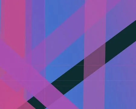 Geometric abstract background with bold intersecting shapes in pink, purple.. Stock Illustration