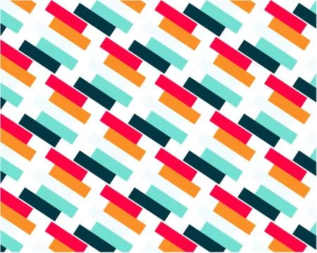 Geometric abstract background bright colored diagonal lines Stock Illustration