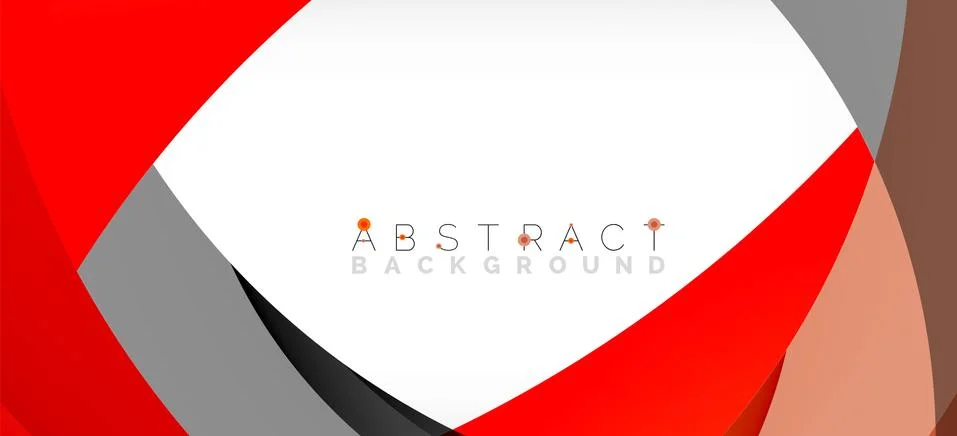 Geometric abstract background. Circle created with overlapping color shapes 스톡 일러스트