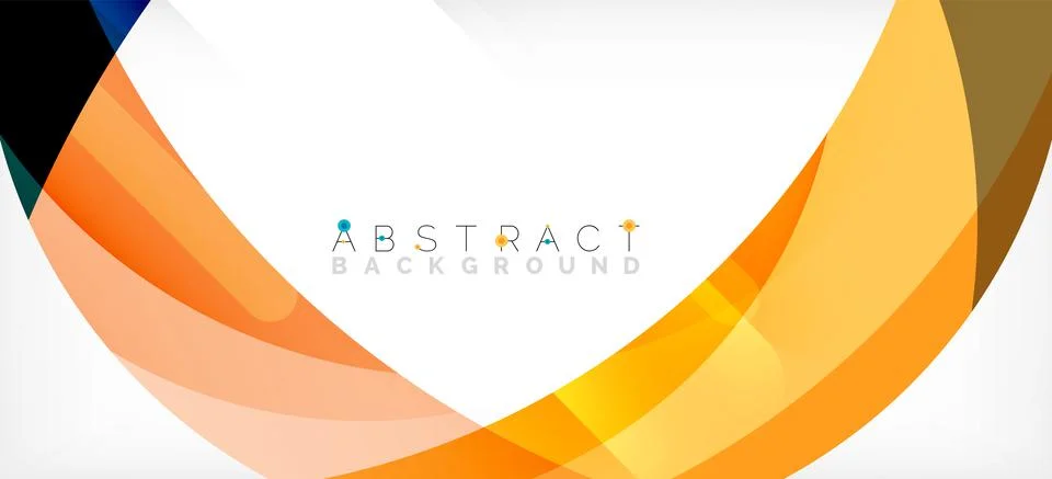 Geometric abstract background. Circle created with overlapping color shapes 스톡 일러스트