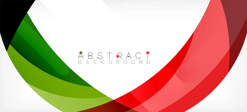 Geometric abstract background. Circle created with overlapping color shapes 스톡 일러스트