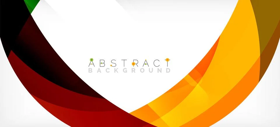 Geometric abstract background. Circle created with overlapping color shapes イラスト素材