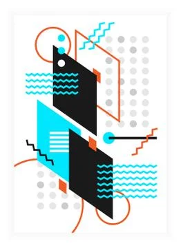 Geometric abstract background. Clean and minimal design Stock Illustration