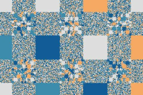 Geometric abstract background with clean shapes and balanced color palette... Stock Illustration