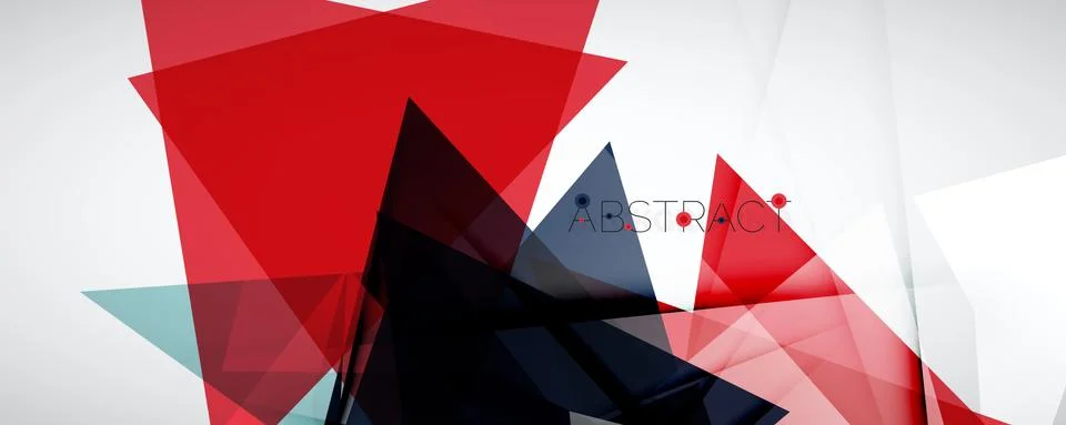 Geometric abstract background. Color triangle shapes. Vector illustration for Stock Illustration