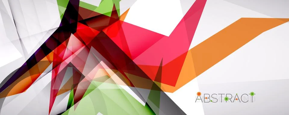 Geometric abstract background. Color triangle shapes. Vector illustration for Stock Illustration