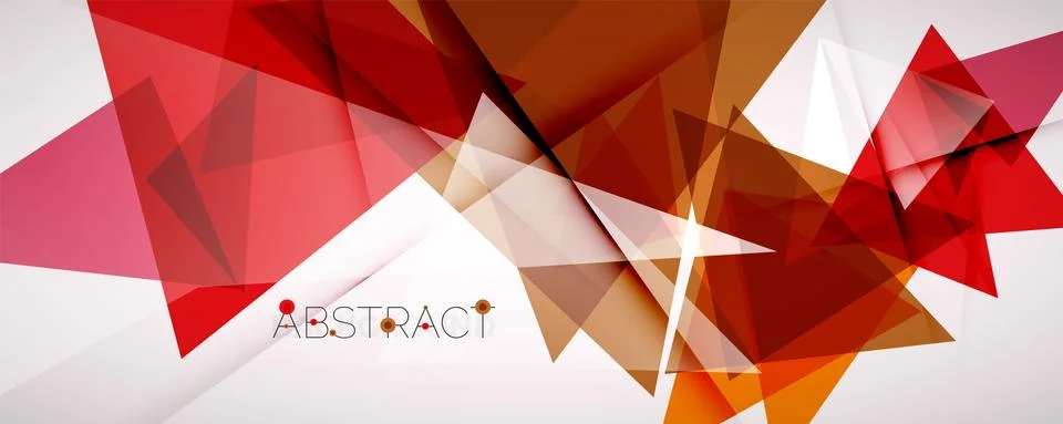 Geometric abstract background. Color triangle shapes. Vector illustration for Stock Illustration