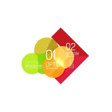 Geometric abstract background, colorful elements Stock Illustration