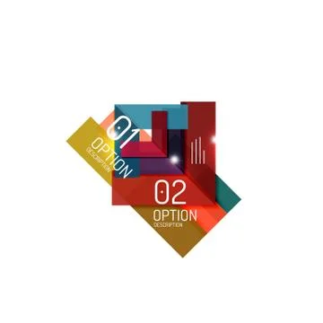 Geometric abstract background, colorful elements Illustrazione stock
