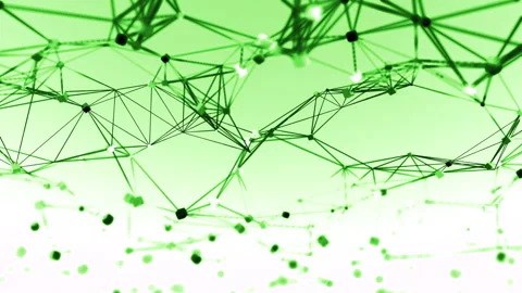 Geometric abstract background with connected dots and lines. Design. Molecular Stock Footage 265746305