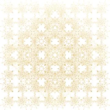 Geometric abstract background. Connected line and dots. Linear golden grid with Stockillustratie