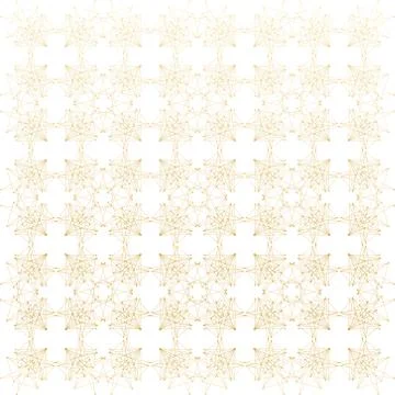 Geometric abstract background. Connected line and dots. Linear golden grid with Stockillustratie