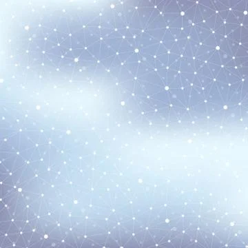 Geometric abstract background with connected line and dots. Graphic backdrop for 스톡 일러스트