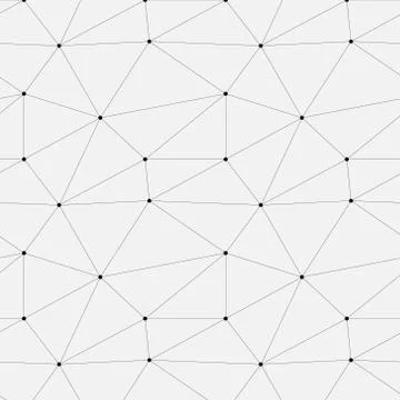 Geometric Abstract Background With Connected Line And Dots Patterns. Illustrazione stock