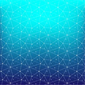 Geometric Abstract Background With Connected Line And Dots Patterns. Stock Illustration