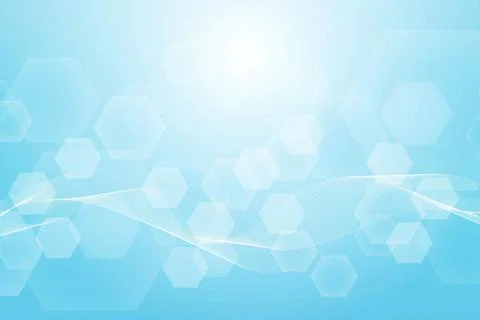 Geometric abstract background with connected line and dots. Structure molec.. Stock Illustration