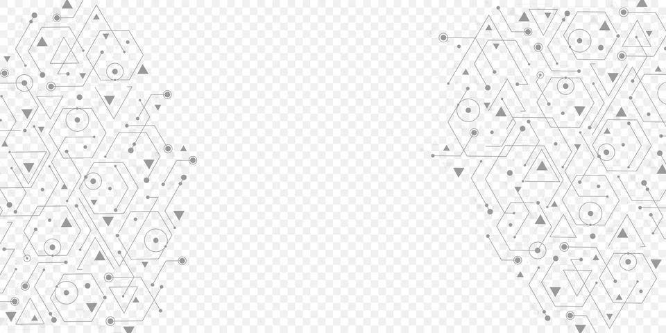 Geometric abstract background with connected line and dots. Structure molecule Stock Illustration