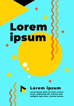 Geometric abstract background with copy space Stock Illustration