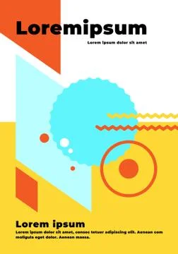 Geometric abstract background with copy space Stock Illustration